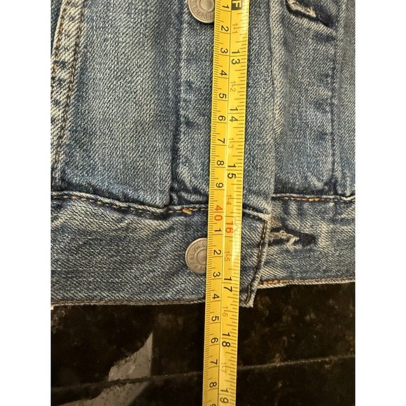 POLO RALPH LAUREN Women's Distressed Faded Denim Trucker Jacket Small NWT - Picture 9 of 12